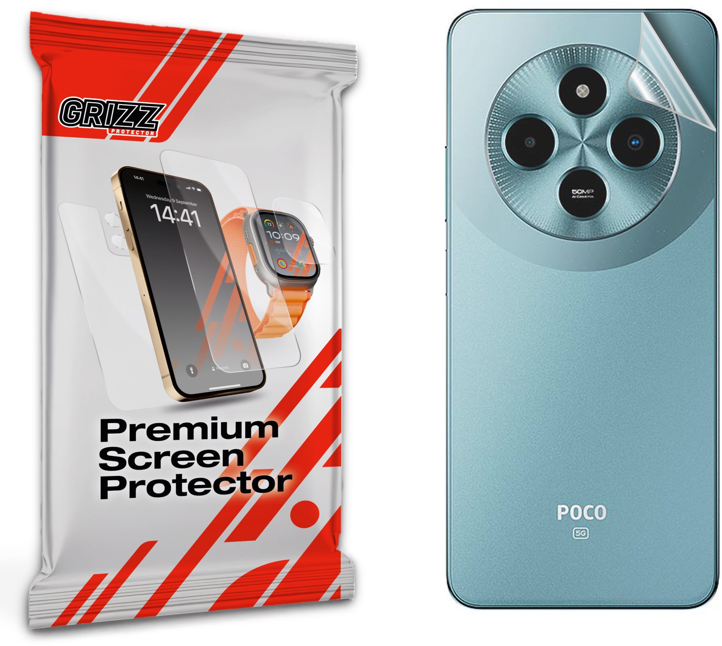 Folia na tył GrizzGlass SatinSkin do Xiaomi POCO M7 5G