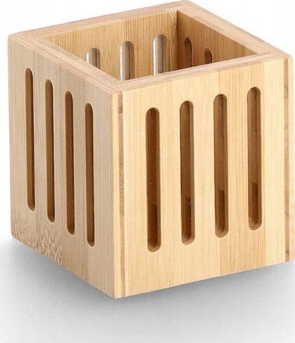 Zeller Bambusowy pojemnik na długopisy, 8 x 8 x 8 cm