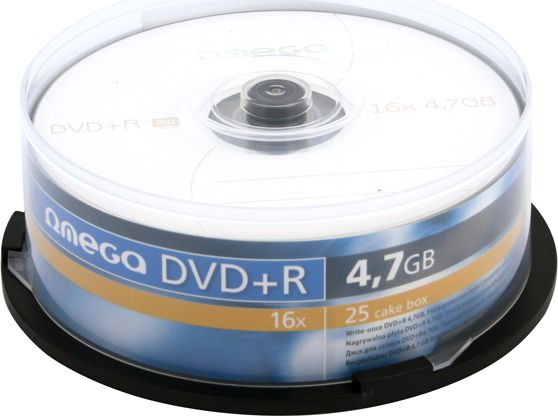 Omega DVD+R 4.7 GB 16x 25 sztuk (56820)