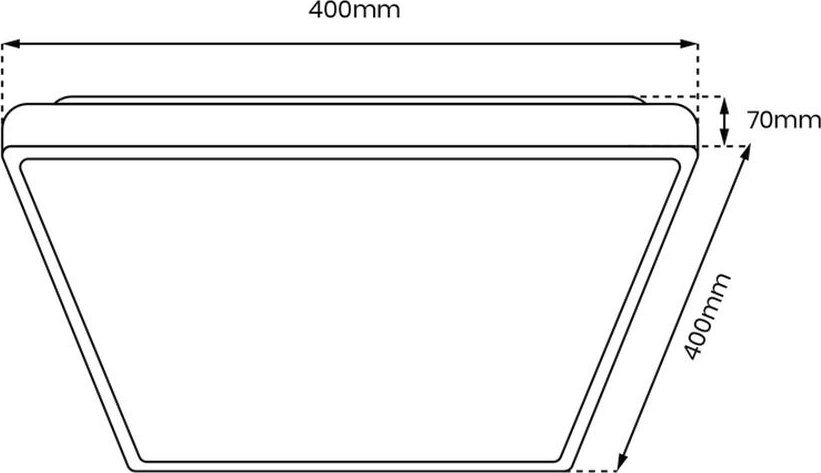 Lampa sufitowa Eko-Light Milagro Quadro ML7928 plafon lampa sufitowa 1x38W LED 3000-6000K biały