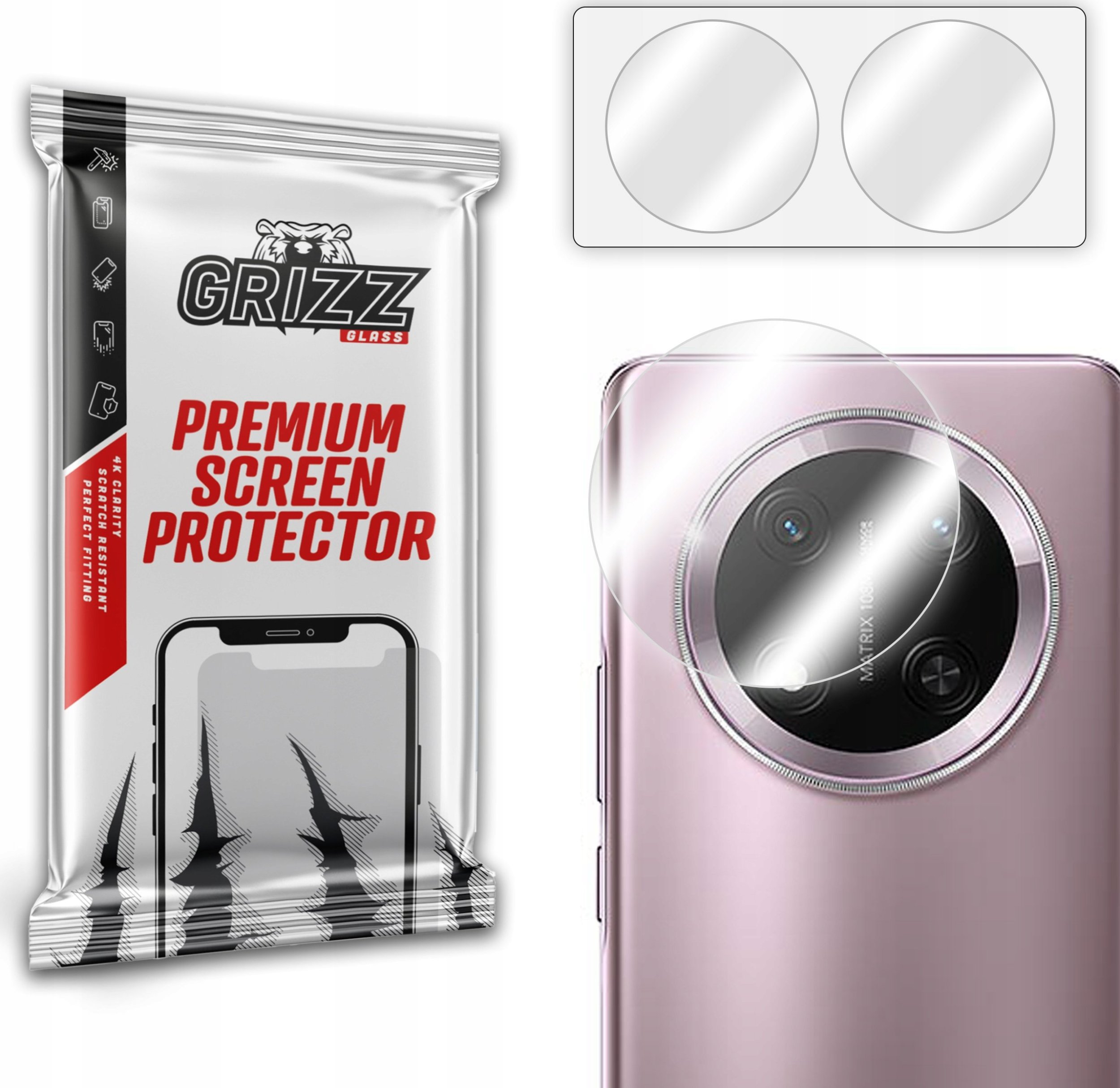 Szkło na aparat GrizzGlass HybridGlass Camera do Honor Magic7 Lite