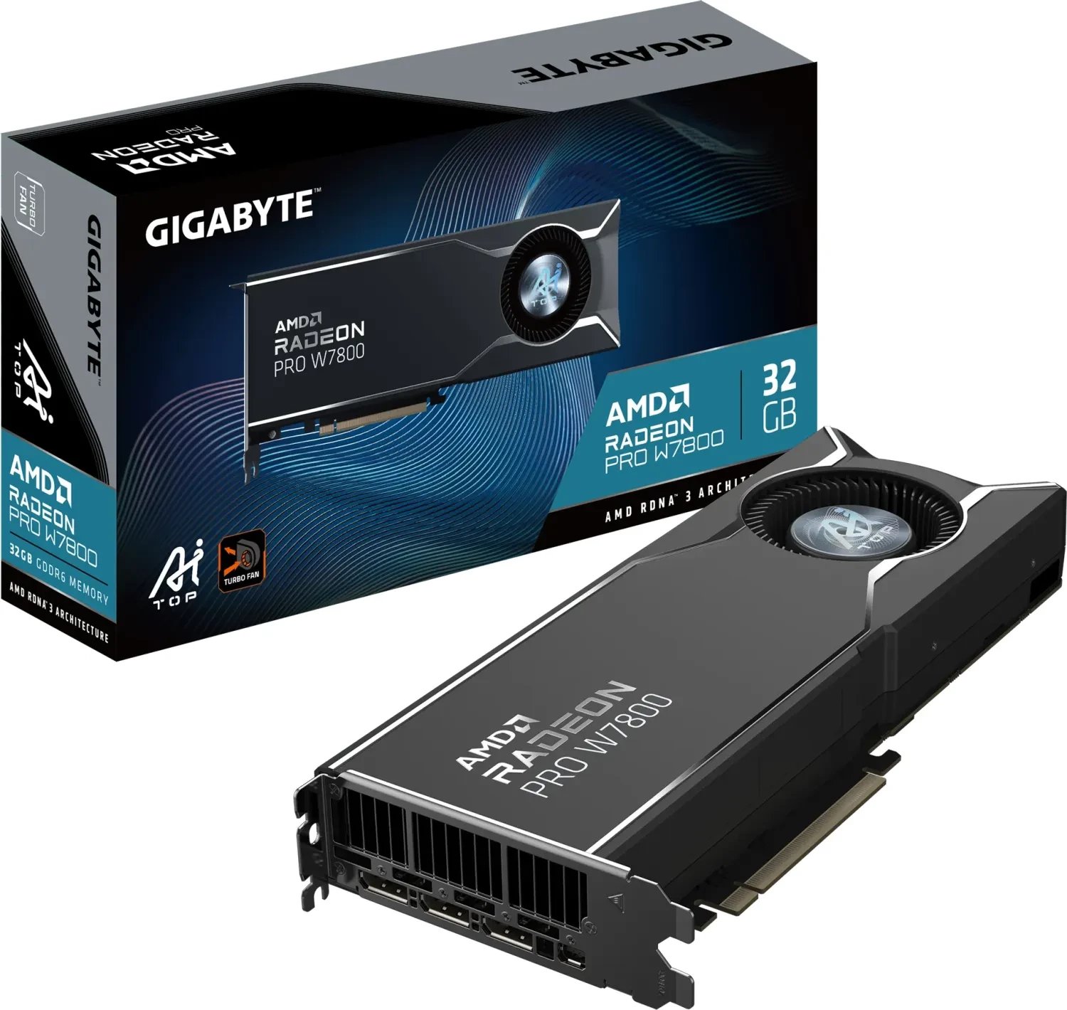 Karta graficzna Gigabyte Radeon PRO W7800 AI TOP 32GB GDDR6 (W7800 AI TOP 32G)