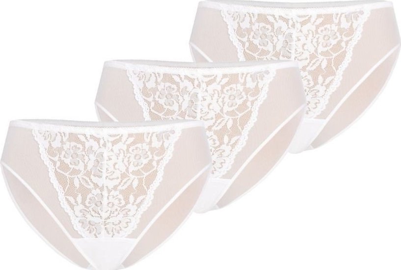 Teyli Wielopak majtek klasycznych Glamour biały Biały XXL