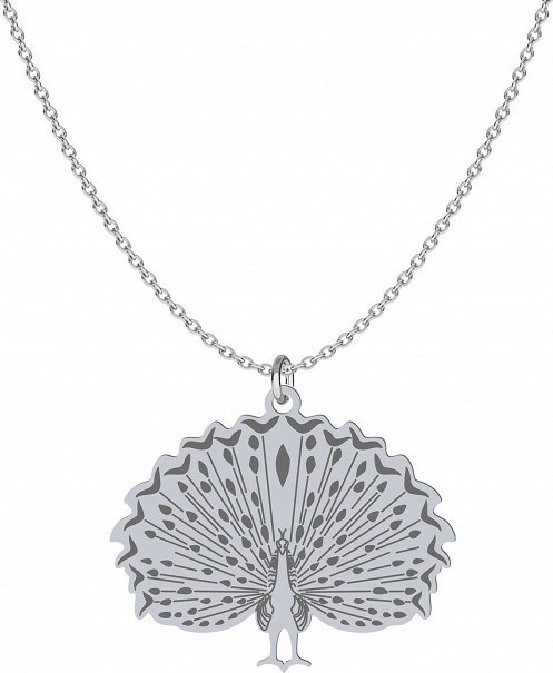 Radziszewska Jewellery Naszyjnik Srebrny Paw Łańcuszek 925 Grawer Prezent Biżuteria