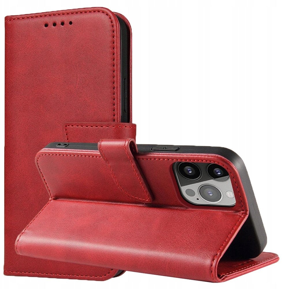 Magnet Case etui Samsung Galaxy S23+ pokrowiec z klapką portfel podstawka czerwone