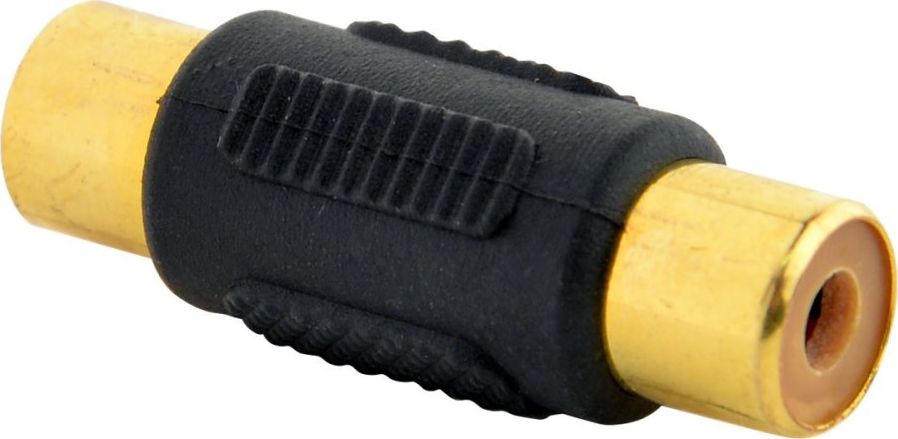 Adapter AV Gembird RCA (Cinch) - RCA (Cinch) czarny (A-RCAFF-01)