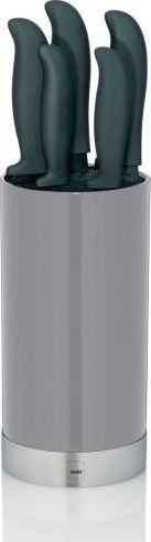 Kela Zestaw Kela Acida 5 noży w bloku, śred. 11x34,5 cm, szary