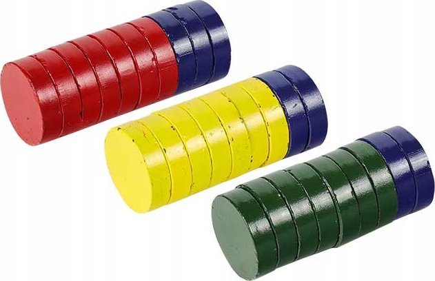 FANDY Magnesy do tablic Fandy śr.40mm mix kolorów (28)