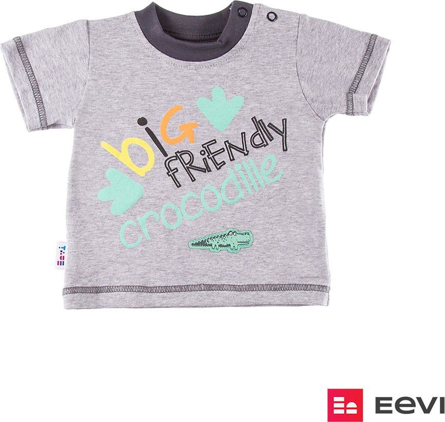 Ewa Klucze T-SHIRT SAWANNA CHŁ MEL SZARY Ewa Klucze 74