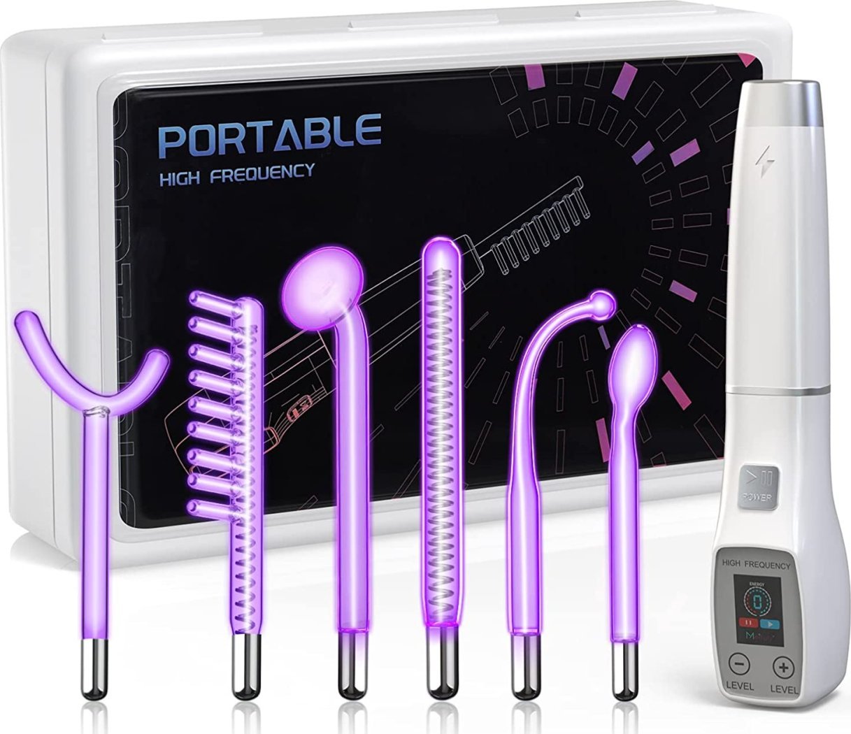 Braders Najmocniejszy Darsonval 6 Pelot Urządzenie Kosmetyczne do Profesjonalnych Zabiegów