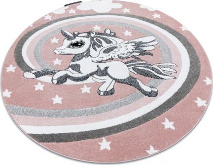 Dywany Łuszczów Dywan PETIT PONY KUCYK KONIK koło róż, koło 120 cm