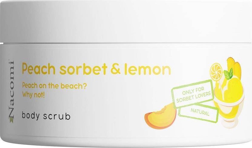 Nacomi Nacomi Peeling do ciała o zapachu brzoskwiniowego sorbetu z cytryną 100ml