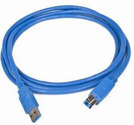 Kabel USB Gembird USB-A - USB-B 3 m Niebieski (CCPUSB3AMBM10)