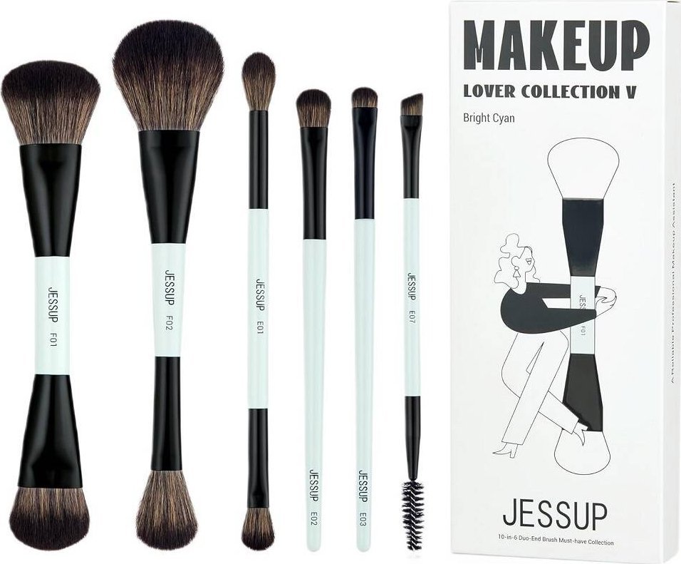 Duo-End Brush zestaw pędzli do makijażu T501 6szt.