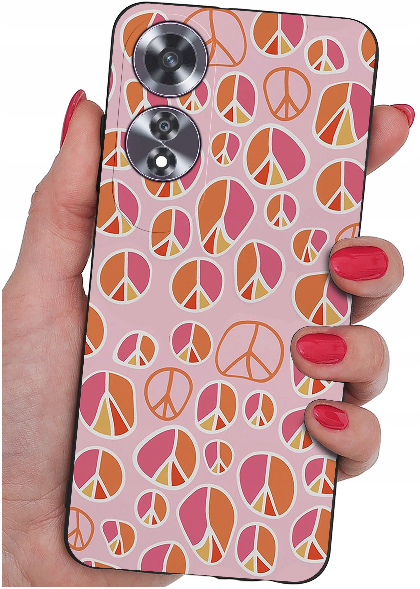 Etui do Oppo A60 4G WZORY |SILIKONOWE MATT CASE + SZKŁO 9H