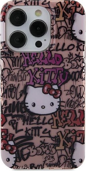Sourcing Hello Kitty HKHCN61HDGPTP iPhone 11 / Xr 6.1" pink/pink hardcase IML Tags Graffiti