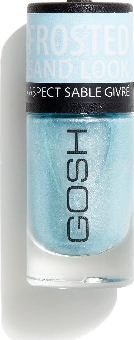 Gosh, Glittery, Matt Finish, Nail Polish, 06, Frosted Soft Blue, 8 ml For Women