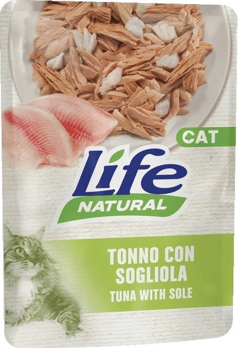 LIFE CAT sasz.70g TUNA + SOLE /30