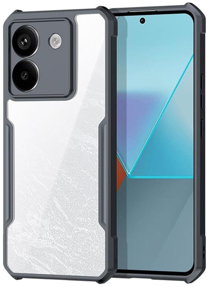 Etui Supero do Poco M7 Pro, przezroczysto-czarne