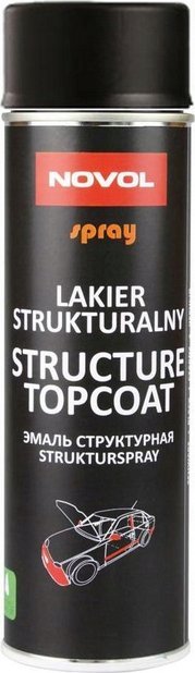 Novol LAKIER STRUKTURALNY CZARNY 500 ML