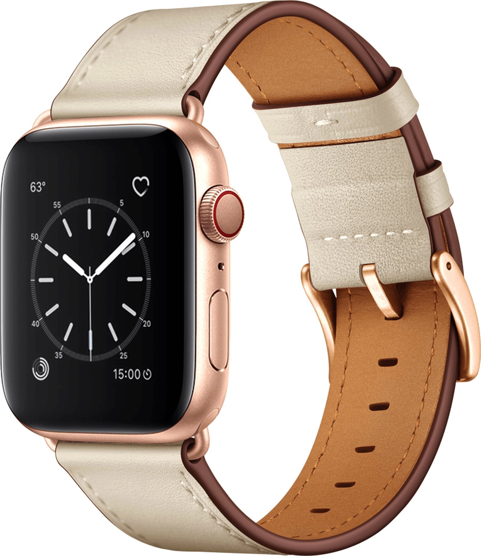 4TechGoods PASEK SKÓRZANY DO APPLE WATCH 5 6 7 8 SE 42 44 45