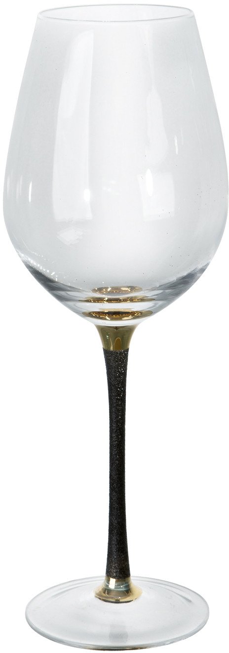 Kieliszek do wina 400 ml z czarną nóżką TG0590