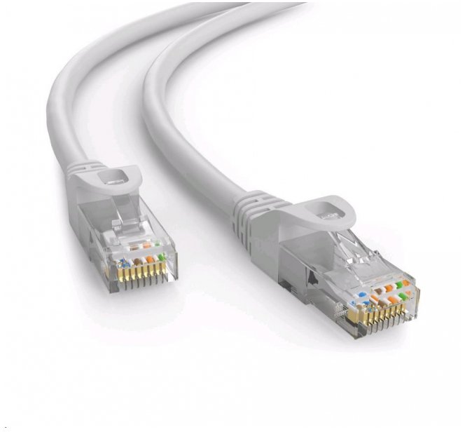 C-Tech kabel patchcord Cat6e, UTP, szary, 50m