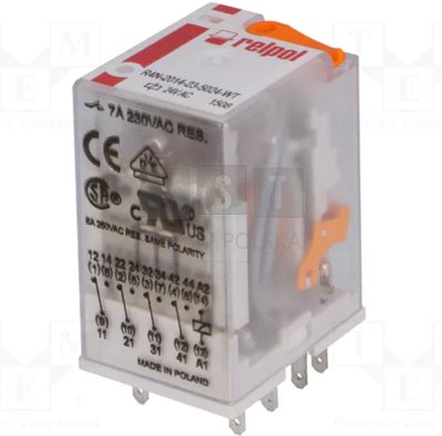 A00006 Przekaźnik przemysłowy 4P 24V AC AgNi R4N-2014-23-5024-WT A00006