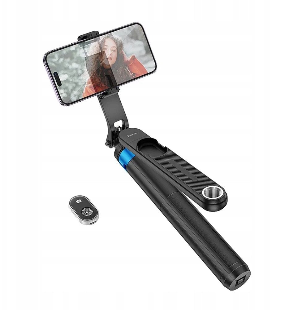 Selfie stick Hoco tripod z pilotem bezprzewodowym K22 czarny