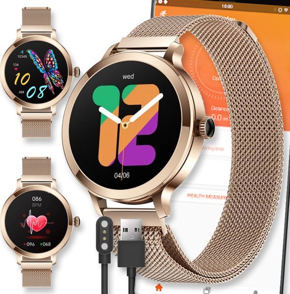 Smartwatch Active Band SMARTWATCH ZEGAREK WATCH DAMSKI MENU PL POLSKIE ROZMOWY AMOLED SPORT PULS NX7