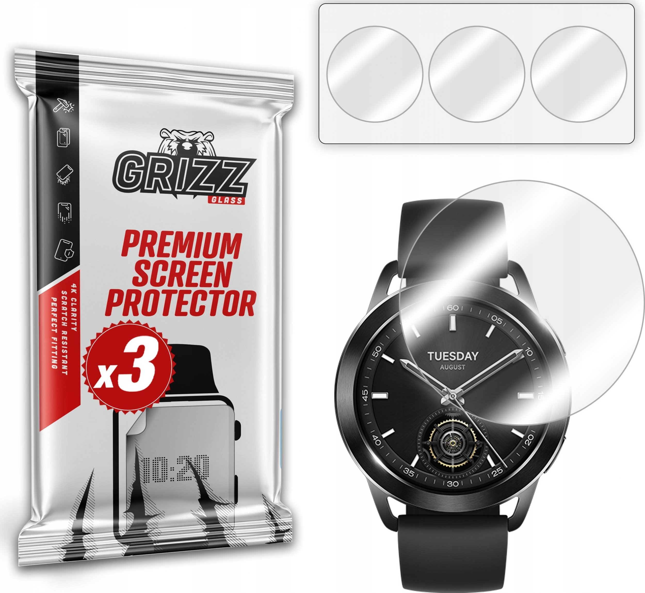 GrizzGlass Folia hydrożelowa GrizzGlass Hydrofilm do Xiaomi Watch S3