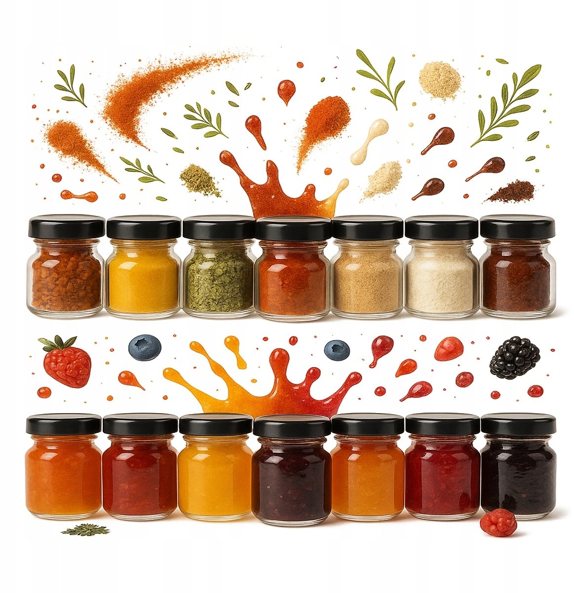 100x SŁOIK SŁOICZEK 40ml Z ZAKRĘTKĄ NA MIÓD DŻEM ZIOŁA PRZYPRAWY ŚLUB KREM