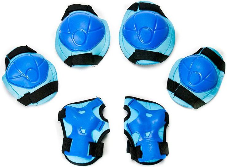 Victoria Sport KOMPLET OCHRANIACZY NA ŁYŻWOROLKI LEGEND DLA DZIECI AMATORSKIE kolor niebieski, roz. S