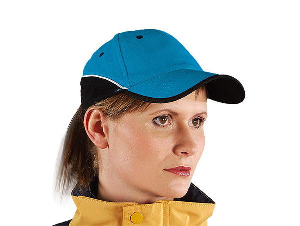 Reis Czapka ochronna z daszkiem CZTOP drelichowa niebieska