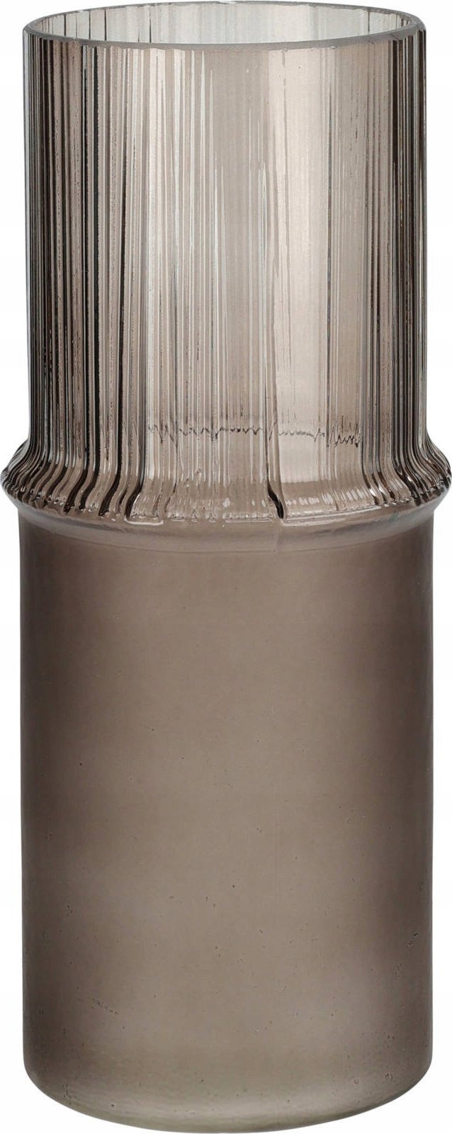 Home Styling Collection Wazon szklany tuba MATTE, Ø 10,8 x 25 cm