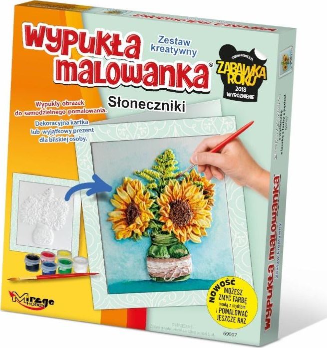 Wypukła Malowanka - Kwiaty Słoneczniki