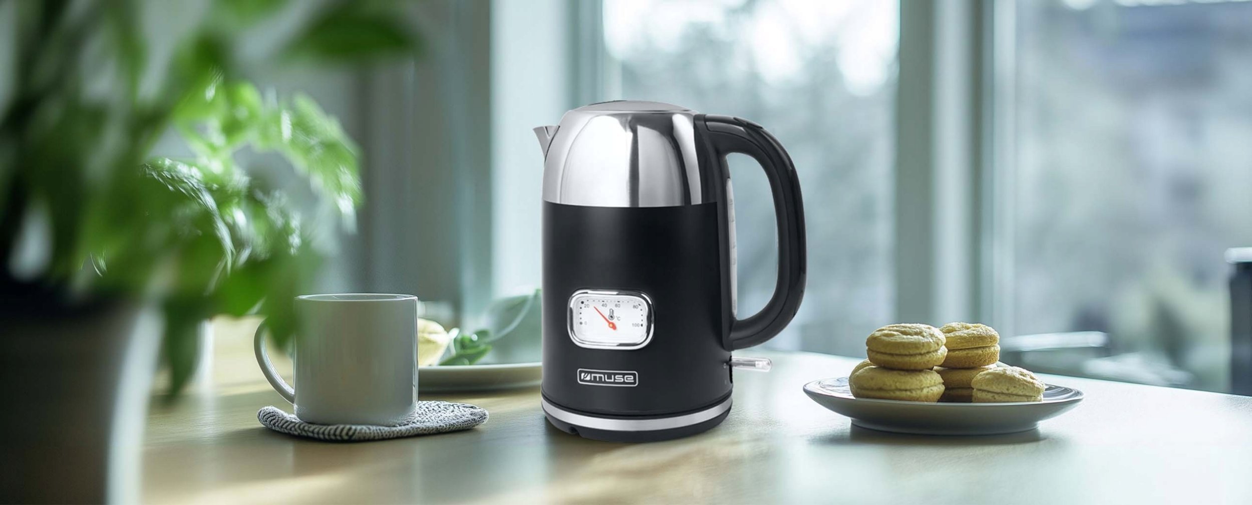 Czajnik Muse CZAJNIK MS-020BS BEZPRZEWODOWY 2000W