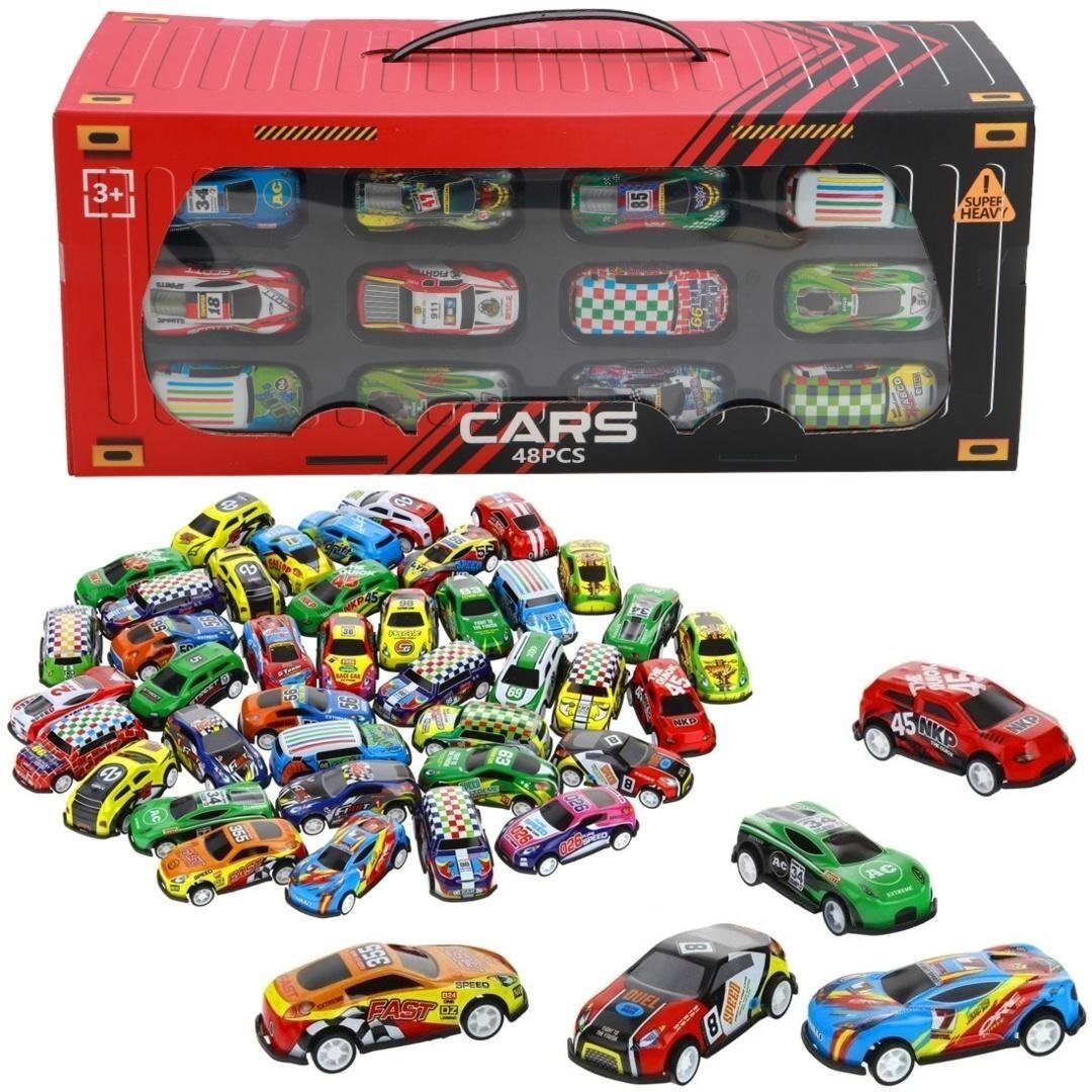 Auta pull back 48szt