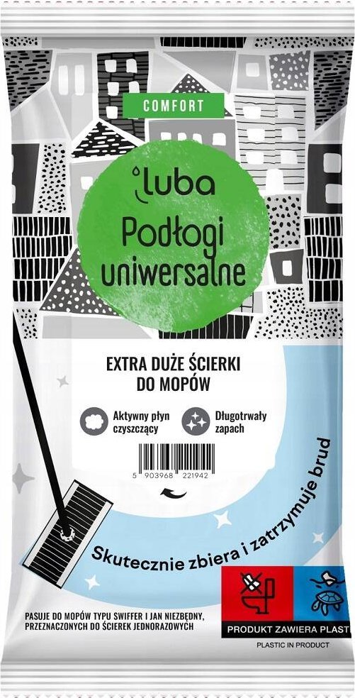 Luba Comfort extra duże ścierki do podłóg uniwersalne 12szt