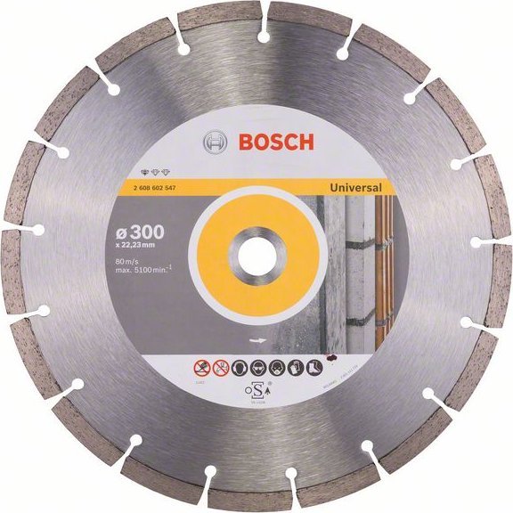 Bosch Bosch diamond cutting disc Standard for Universal, 300mm (bore 22.23mm)