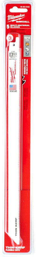 MILWAUKEE BRZESZCZOT S BIMETAL 300mm 10/14T /5szt.