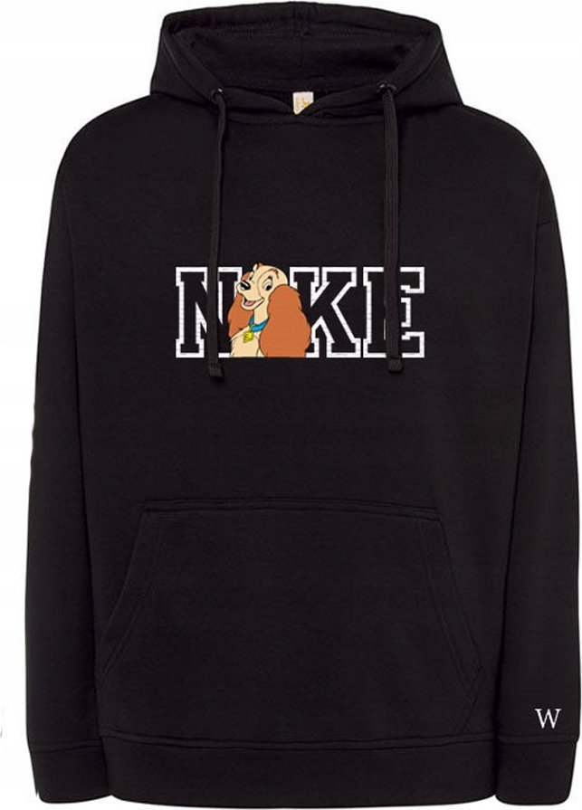 BLUZA Z HAFTEM LADY ZAKOCHANY KUNDEL BAWEŁNA INICJAŁY PREZENT KAPTUR