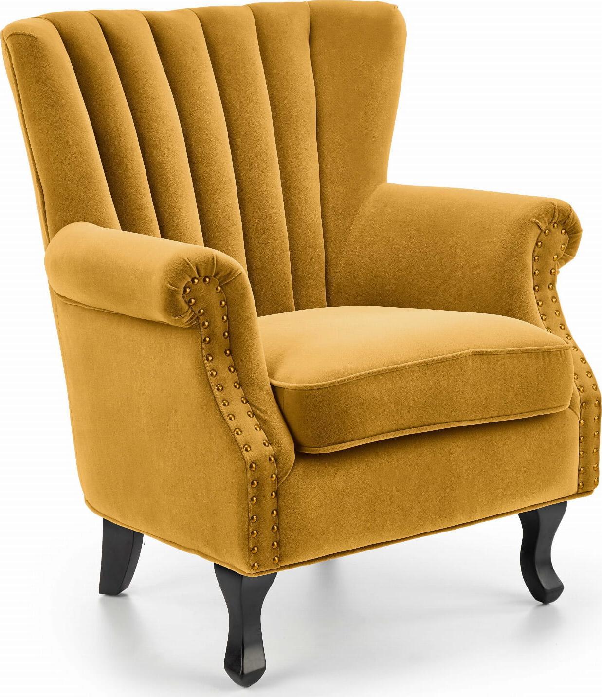 Halmar WNĘTRZARSKIE TITAN fotel musztardowy