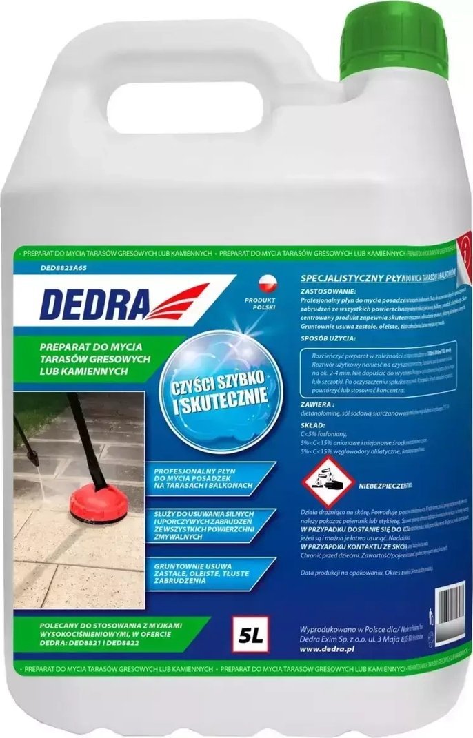 Dedra Preparat 5L do mycia tarasów gresowych lub kamiennych