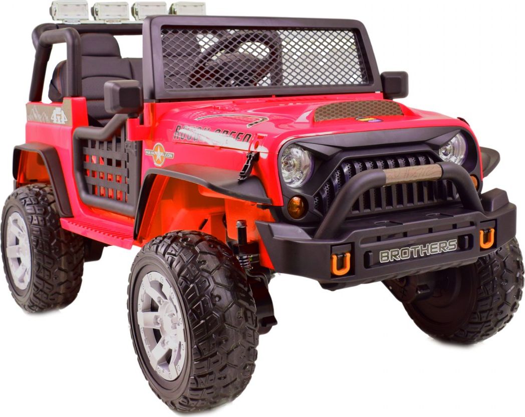 Super-Toys WIELKI DZIP 4X4 ROUGH SPEED, FUNKCJA BUJANIA, WALIZKA, MIĘKKIE KOŁA/XMX-617