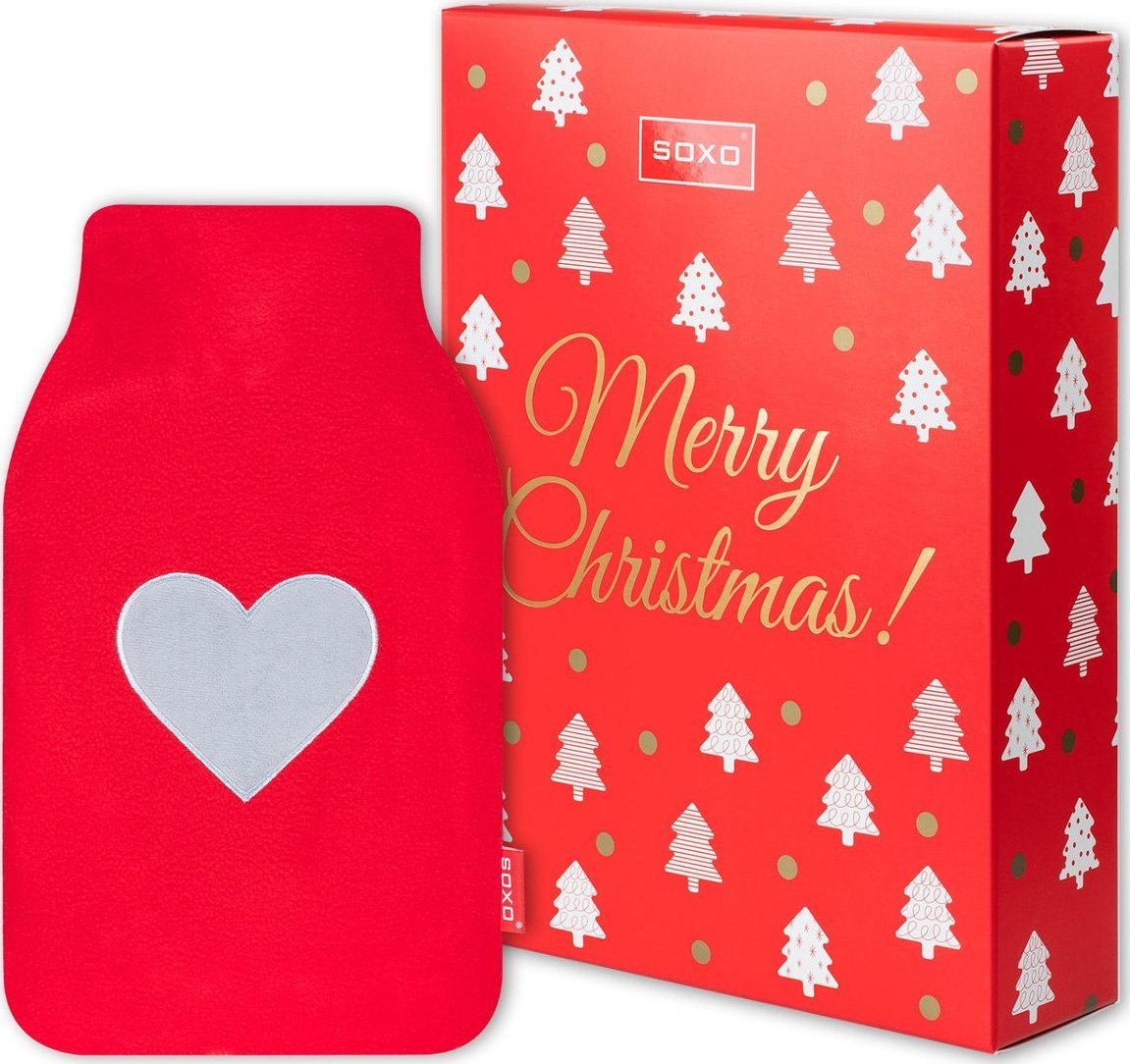 Soxo Termofor czerwony SOXO w pudełku | prezent na Święta