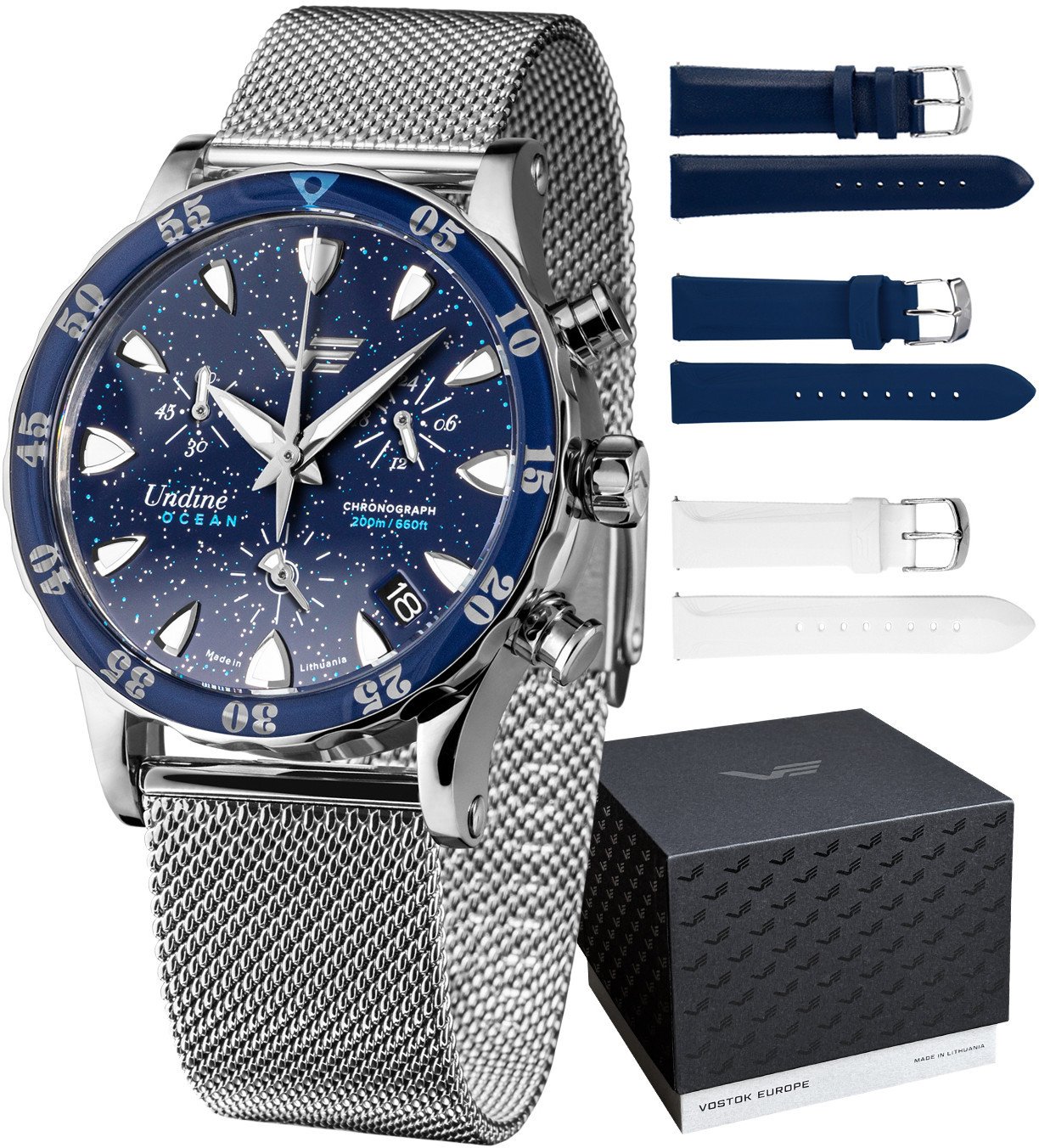 Zegarek damski Vostok Europe VK68-515A756B srebrny