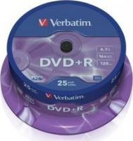 Verbatim DVD+R 4.7 GB 16x 25 sztuk (43500)