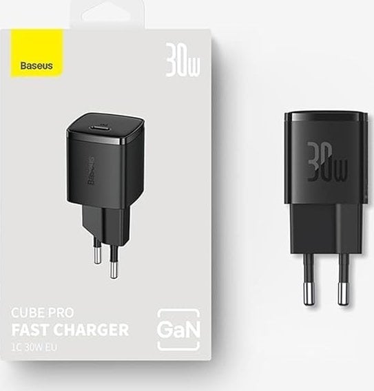 Ładowarka Baseus Ładowarka GaN Baseus 30W USB-C -Czarna