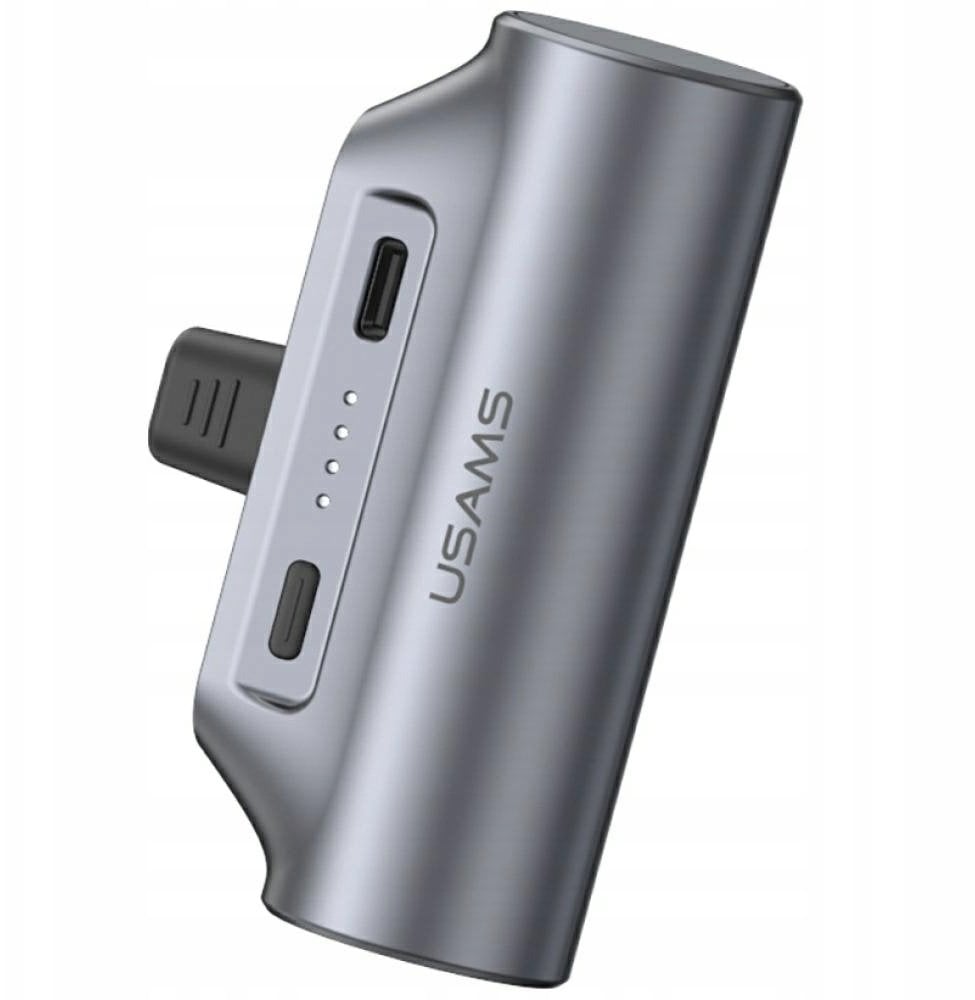 Powerbank Usams Powerbank PB79 Mini Tail Plug Portable 3000mAh USB-C szary